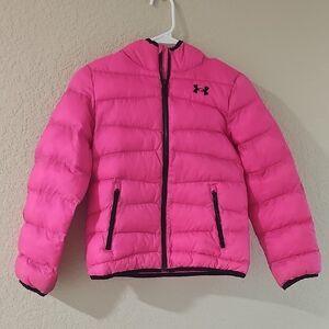 Under Armour Kids Bright Pink Puffer Jacket